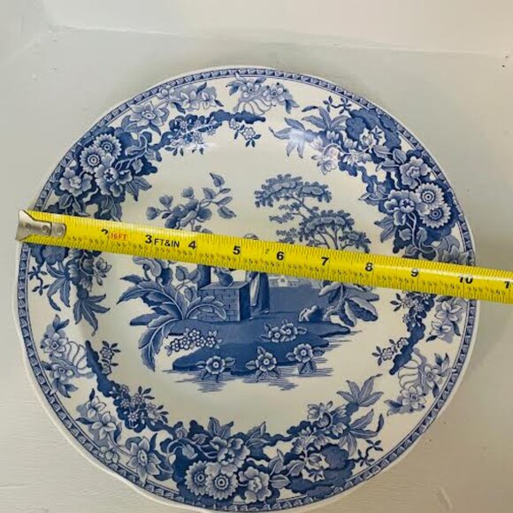 Spode 1990's  Display Plate "Girl at Well" The Spode Blue Room Collection - Picture 8 of 8